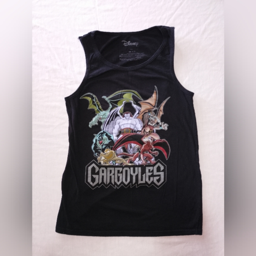Disney Gargoyles Black Graphic Tank Top